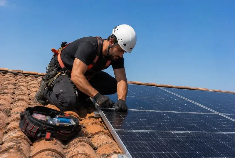 Maintenance et monitoring de panneaux solaires à Larringes